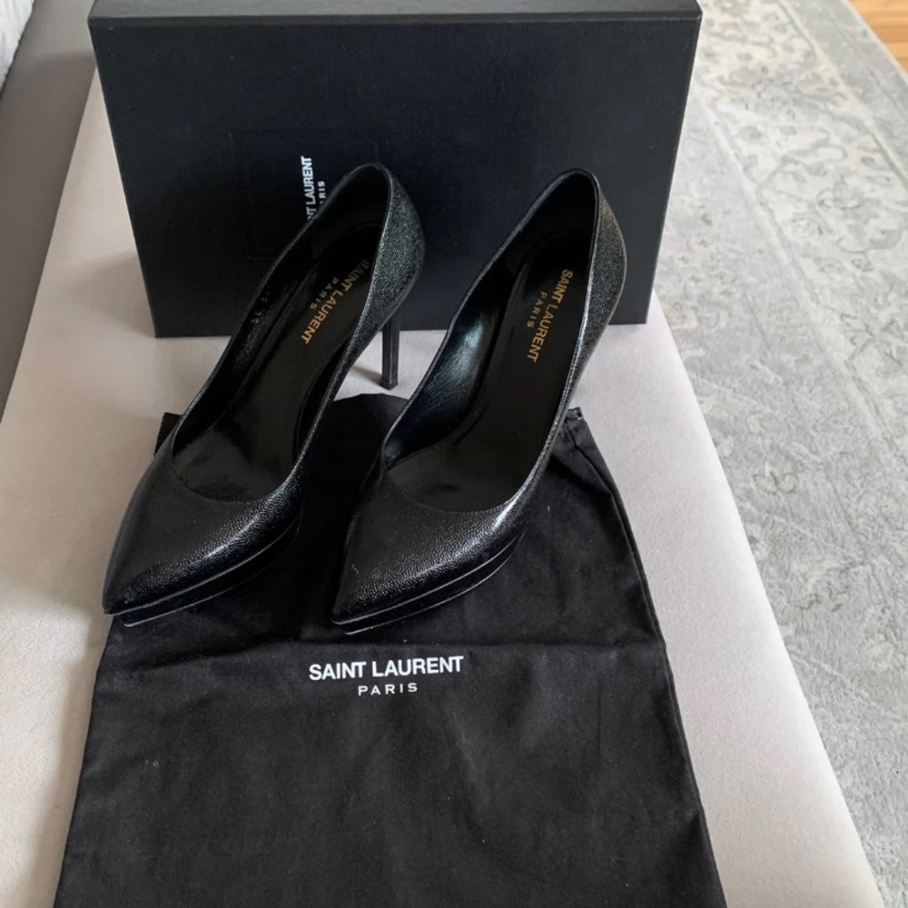 YSL platform heels
